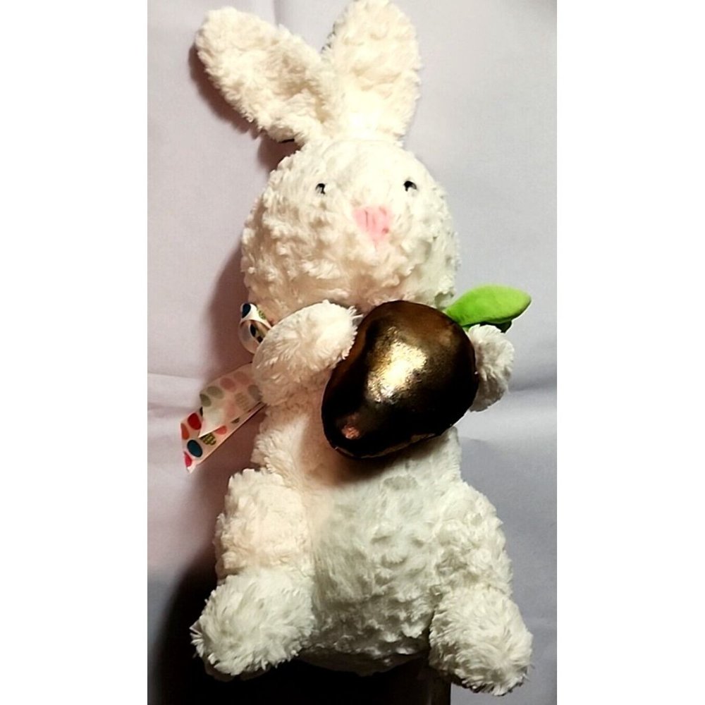 White Rabbit  16" Plush w/ Carrot EASTER BUNNY by Animal Adventure Pre-Owned